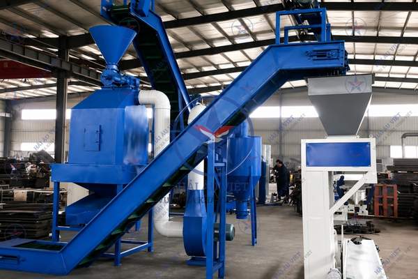 dây chuyền sấy mùn cưa dăm gỗ