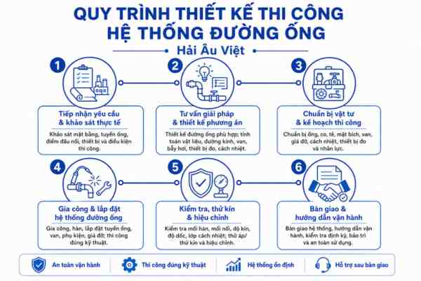 dịch vụ thiết kế thi công hệ thống đường ống