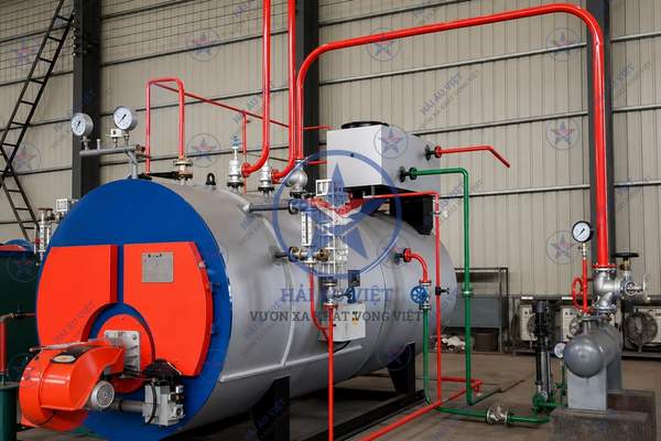 lò dầu tải nhiệt đốt gas dầu