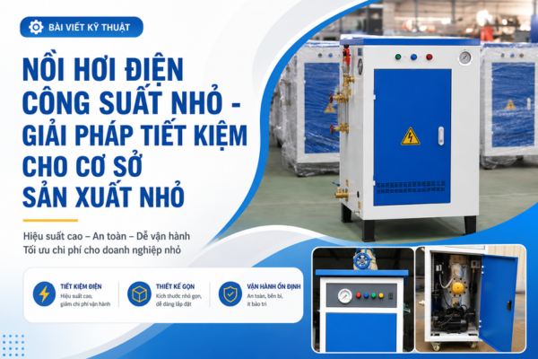 nồi hơi điện công suất nhỏ Hải Âu Việt